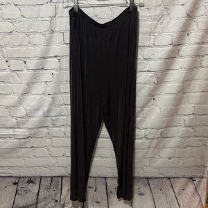 Chico’s Travelers Silky Comfy Stretchy Wrinkle Free Women's Pants dark brown